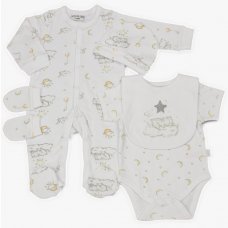 WF1862: Baby Unisex 5 Piece Net Bag Gift Set (0-9 Months)